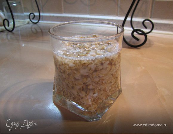 Овсянку залить кипятком