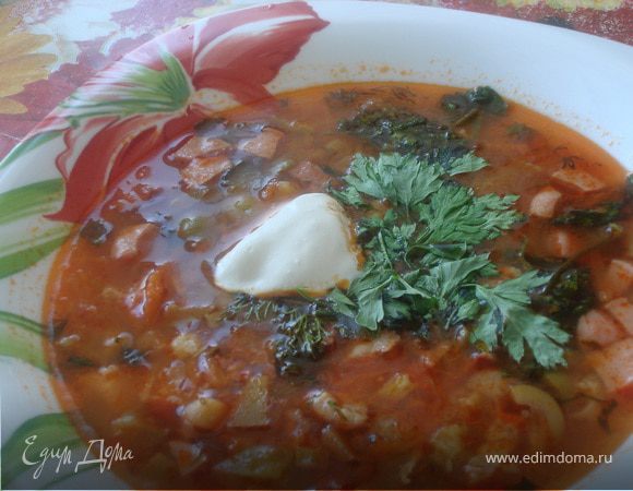 На стол подаем с зеленью, со сметаной и с долькой лимона.
Приятного аппетита!