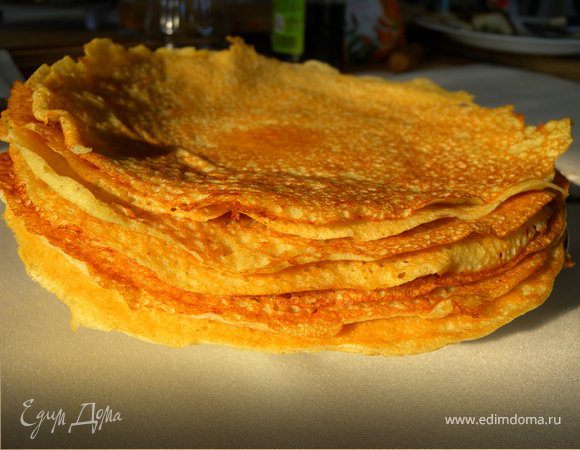 Из данного количества теста у меня получилось 20 блинчиков. 