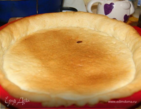 Выложить получившийся крем на корж. Можно полить сверху шоколадным сиропом!
Приятного аппетита!!!
