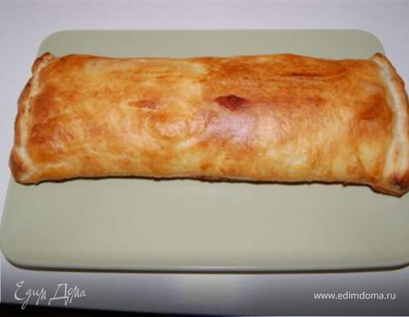Выпекать при температуре 200*С 30 мин. Дать остыть, перд подачей нарезать ломтиками. Приятного аппетита!:)