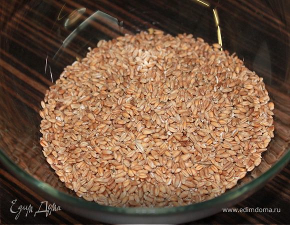 Зерна пшеницы положите в блендер и измельчите в муку.
