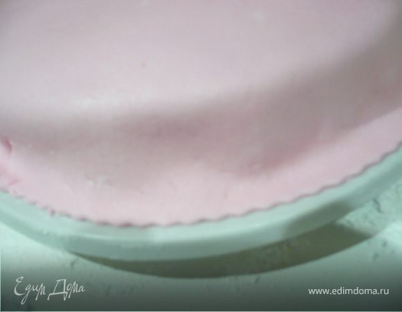 Лишние края срезать. 
