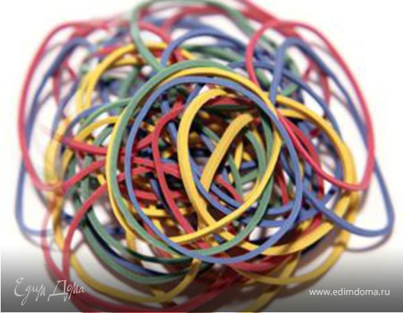 Помыть "черенки". Я брала канцелярские резинки и разрезала их на 4 части:)