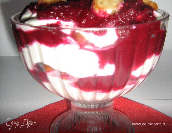 А можно вот так,не смешивать,а выложить слоями в креманку: