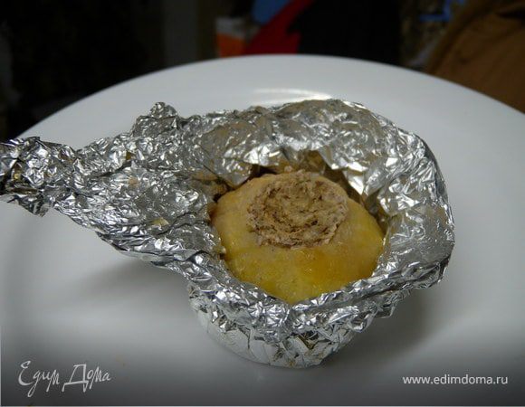 Готовое яблочко совсем сухое (сок впитался в кашу)...