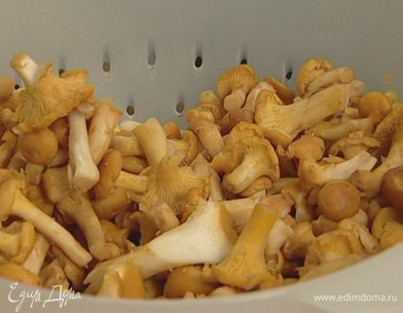 Лисички промыть и почистить. 