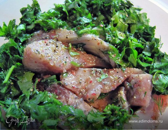 Заливаем оливковым/любым растительным маслом 