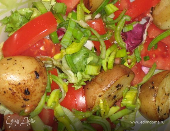 выложить к нашим травкам и овощам готовый картофель