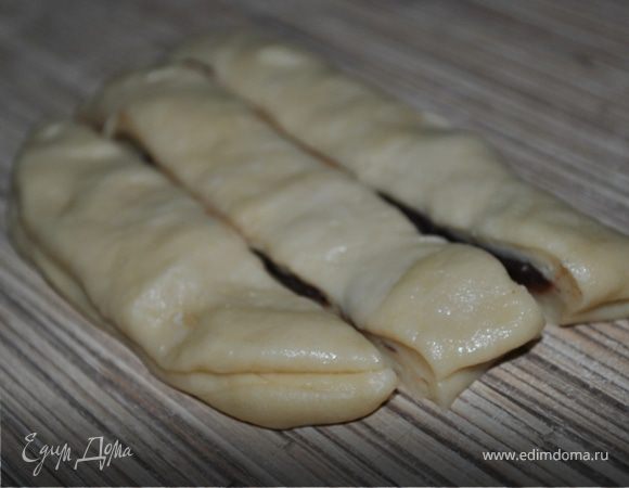 разрезать на три части.