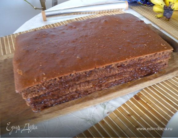 ... потом перевернуть его и гладкой стороной уложить к верху... Снять фольгу