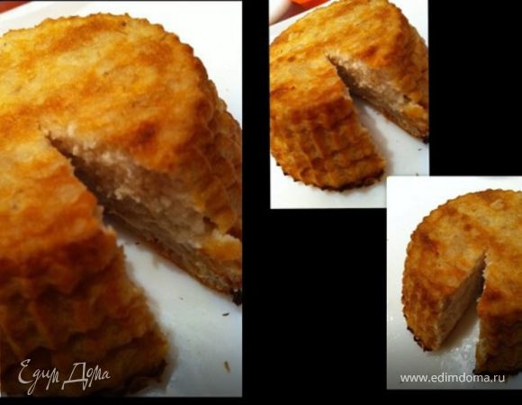 овсянку залить жидкостью, дать постоять 30 минут. Затем добавить творожный крем, взбить все. Взбить яичный белок до пиков. Все перемешать, добавить фрукты по желанию, разлить по формачкам (можно пирог сделать), выпекать 30 минут при 180 градусах!:) получается как влажный пирог! Моим всем понравилось!:)