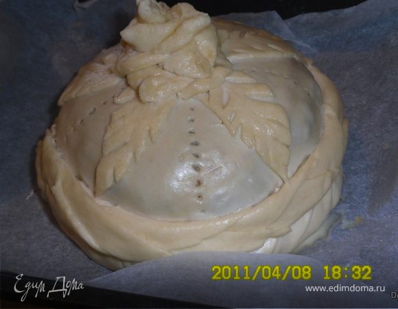 Сделать вилкой отверстия для выхода воздуха.Обычно делают еще и с самого верха - я не делала.