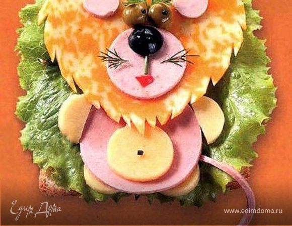 сыр, хлеб, ветчина, оливки, укроп, болгарский перец, зеленый салат, петрушка