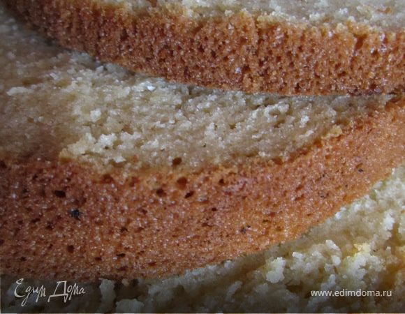 Бисквит очень хорошо поднимается.