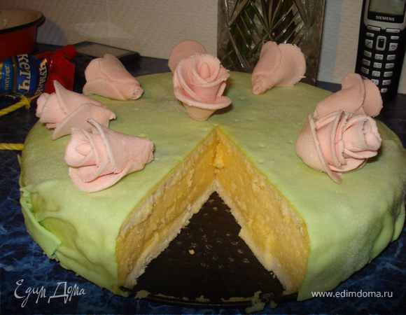 Торт в разрезе.