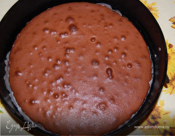 То же самое с коричневым коржем...