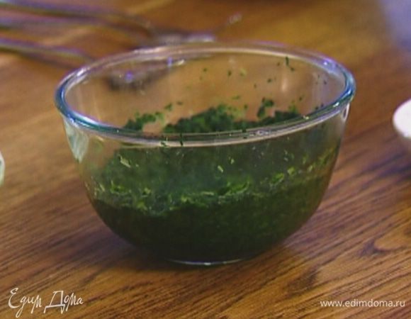 Шпинат предварительно разморозить.