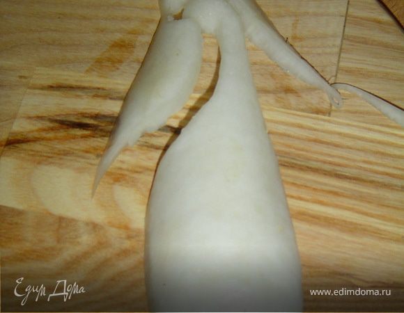 Убираем лишнюю мякоть