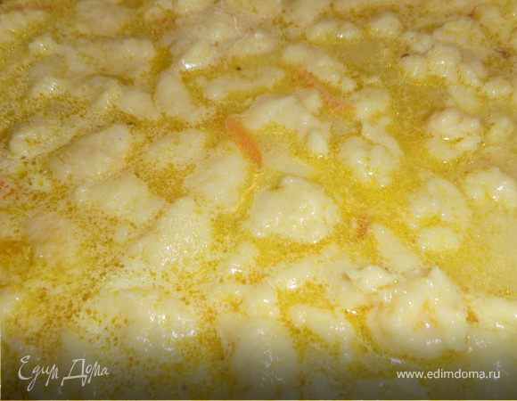 вот такая красота получается, )))
можно добавить специи по вкусу и дать провариться клецкам мин 15...