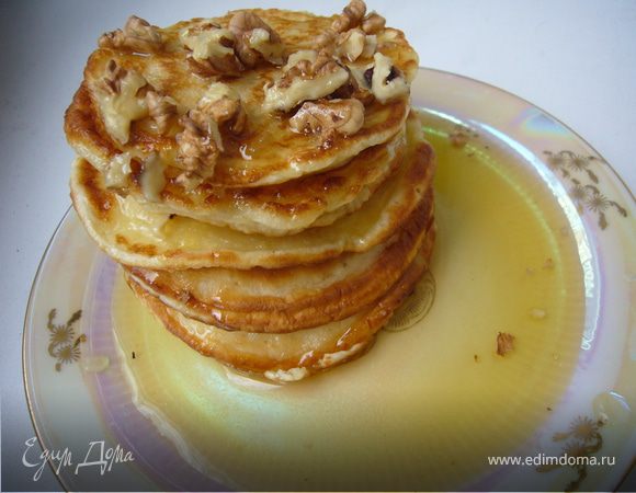 Полей сиропом,посыпь орехами.
Приятного аппетита!!!