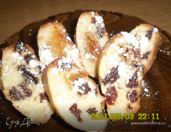 затем кекс охладить и посыпать сахарной пудрой. 