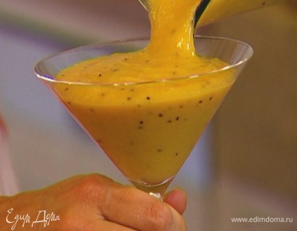 Добавить лед и взбить. 