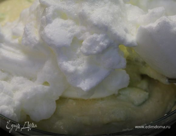 Белки взбить до пиков и осторожно вмешать в тесто... Смазать формочки для кексов маслом и выложить тесто. Выпекаются 35 минут. По желанию можно присыпать сахарной пудрой.