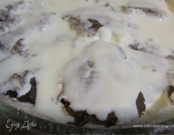 Залить крем.
Так чередовать пока не закончится крем.
