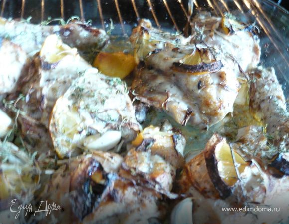 Запекать в духовке до готовности - у меня 40 минут при температуре 180 градусов, режим конвекция. 