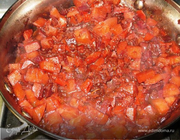 Получилось очень приятное остренькое блюдо.