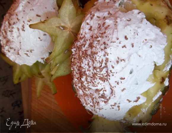 Посыпать шоколадом. 
Приятного аппетита!