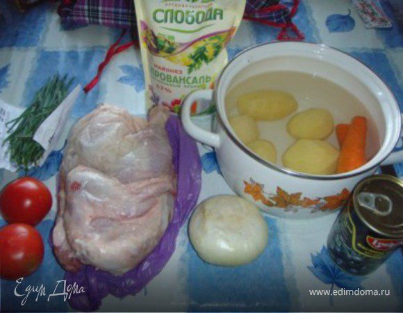 Берем все ингредиенты.