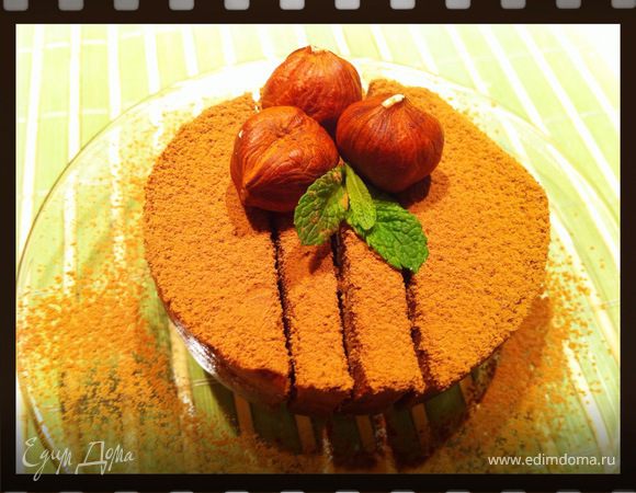 а можно украсить просто какао и цельными орешками...тоже очень вкусно!