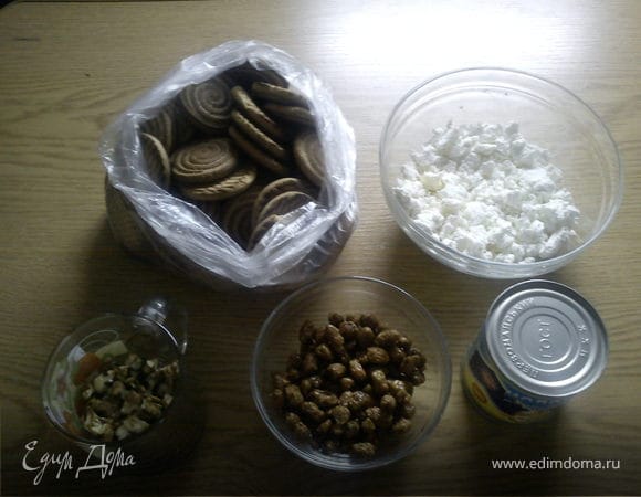 творог розмять.