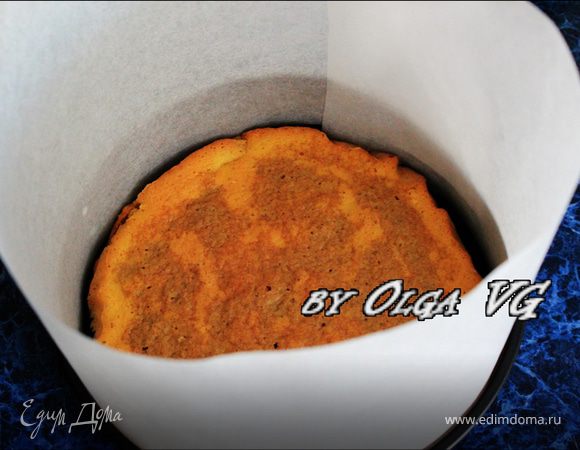 Ставим бортики из бумаги для выпечки. 