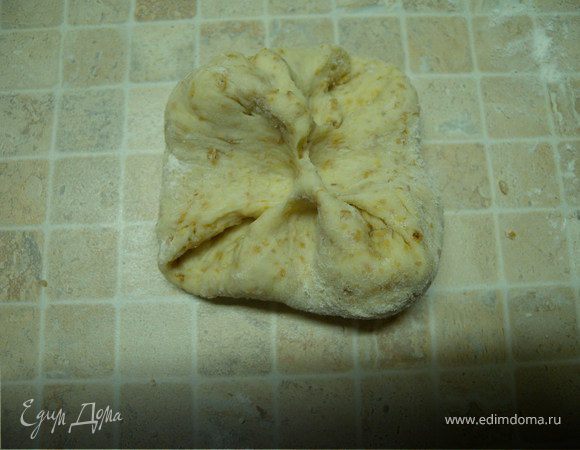 7. Берем следующие края и опять во внутрь к центру...