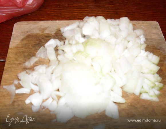 Нарезать лук на квадратики