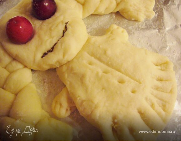 Смазать растительным маслом  (или взбитым желтком). Выпекай в разогретой духовке 180 г. около 25-30 мин.