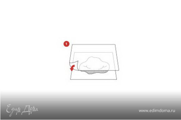Раскатать слоеное тесто скалкой между двумя листами кулинарной бумаги SAGA до тонкого слоя. Поднять нижний лист с тестом и поместить в блюдо для запеканки. Обрезать выступающую часть бумаги. Почистить картофель и лук, нарезать картофель, лук и колбаски ломтиками, затем смешать с вялеными томатами. Смесь распределить поверх теста.