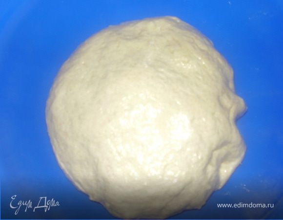 Добавить в углублени е остальную теплую воду,замесить тесто.Если тесто будет суховато можно добавить еще водички.