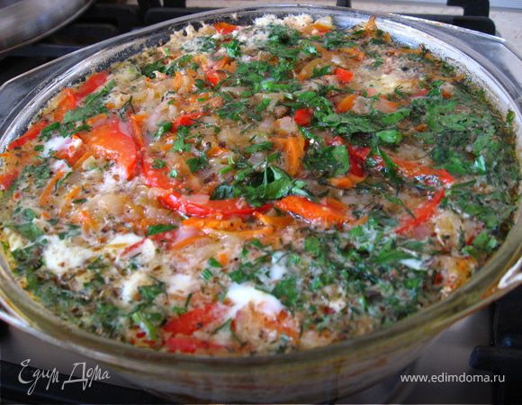 Закрываем фольгой и ставим в духовку на 20мин. Можно пробовать!