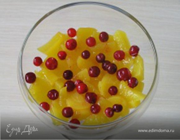 затем бруснику.