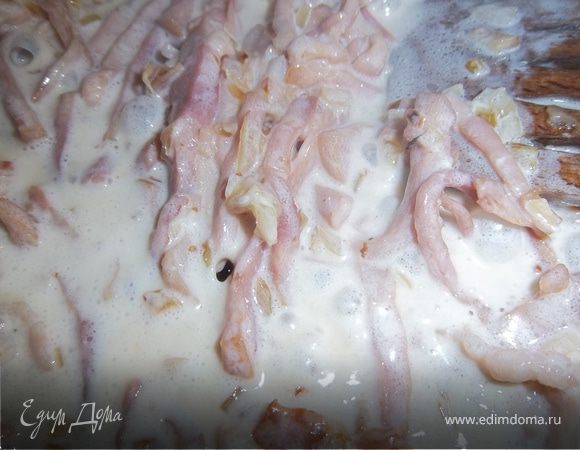 Добавляем сливки