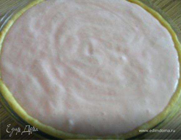 Залить кремом.