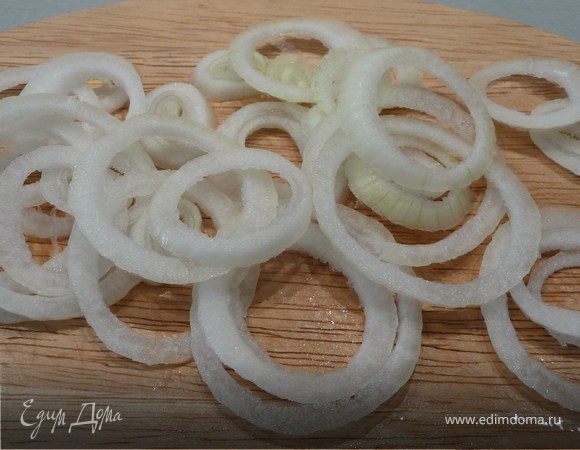 Лук - кольцами