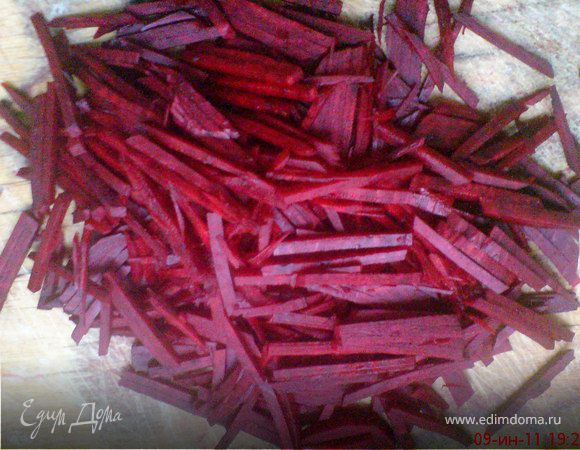нашинковать свёклу