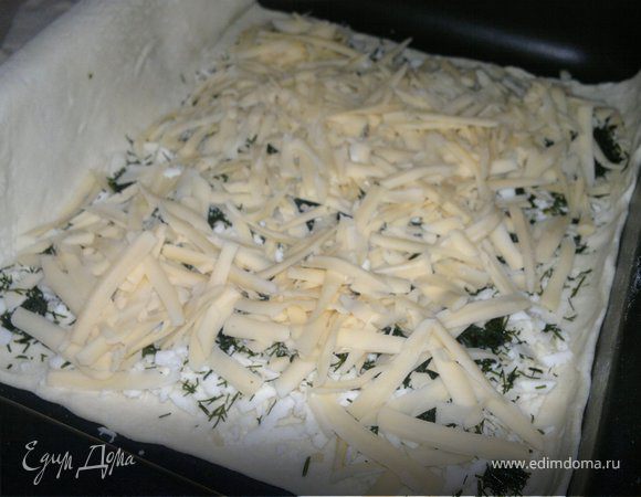 и верхний слой голландский сыр натертый на крупной терке