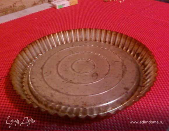 Форма для фруктового тортика.Вид со стороны куда выливать тесто.