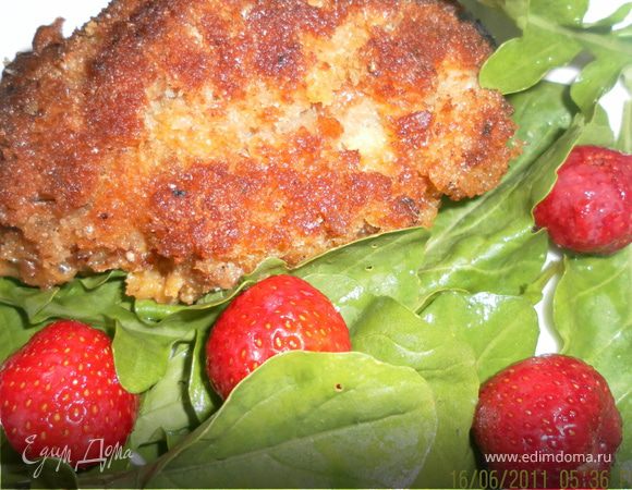 подавать с овощами или свежим салатом!